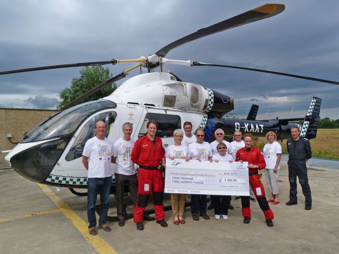 Presentation of Cheque to the Kent, Surrey and Susex Ambulance Appeal, July 2014